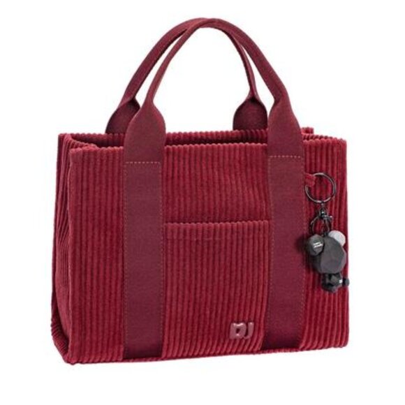 David Jones Corduroy Handbag Bag with Charm Details - Picture 1 of 3